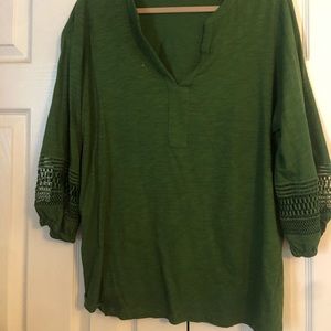 Green top, bought at belks,like new, worn very little, very good shape
